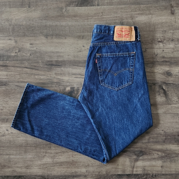 Levi's Other - Levi's 501 Original Fit Straight Leg Blue Jeans Men's Size 36